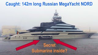 MegaYacht NORD reveals a secret  hatch opening shows a boat inside!