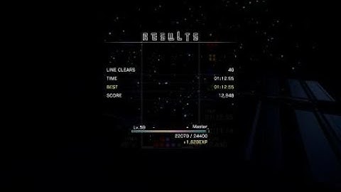 Tetris Effect - Sprint mode 40L【01:12:55】