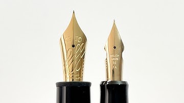 Montblanc 149 Calligraphy Flex vs Pilot Custom 823 FA nib