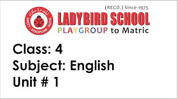 Class 4 - English (Unit#1 Little Things)