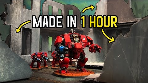 Making a FULL TABLE of 40k Terrain in 1 HOUR!