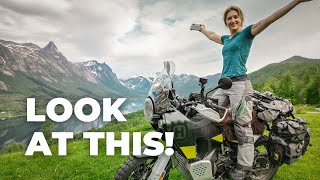 Two weeks solo motorcycle camping trip in Norway | Continuing along the Coastal Route [S5-E12]