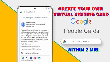 How to Create Google Virtual Visiting Card | Add Me to Search | Latest Feature 2020 | Express Post