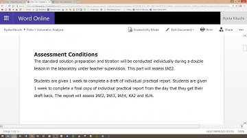 SACE Stage 2 Chemistry IF1 Volumetric Analysis Explanation