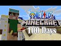 I survived one piece minecraft for 100 days