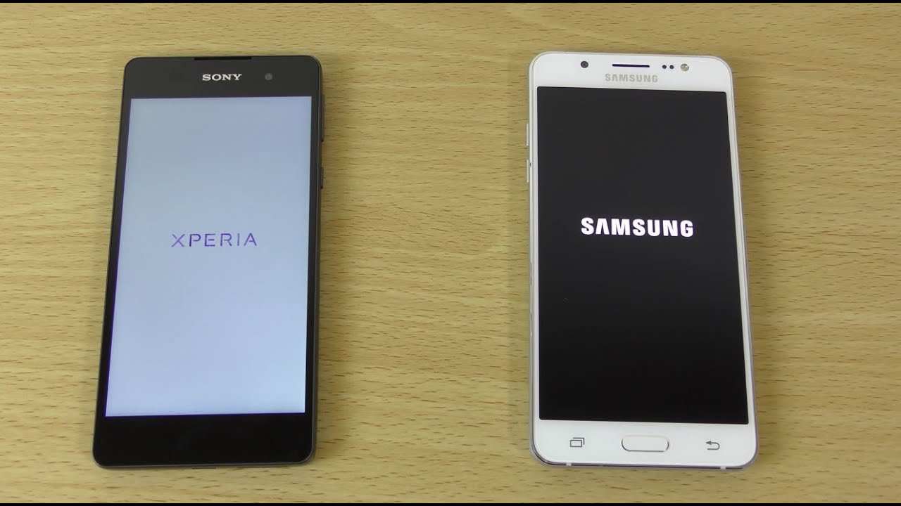 Sony Xperia E5 and Samsung Galaxy J5 (2016) - Comparison of the Speed and Camera
