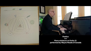 Poetice (Entity 13) ideogram with two performances by Wayne Meade