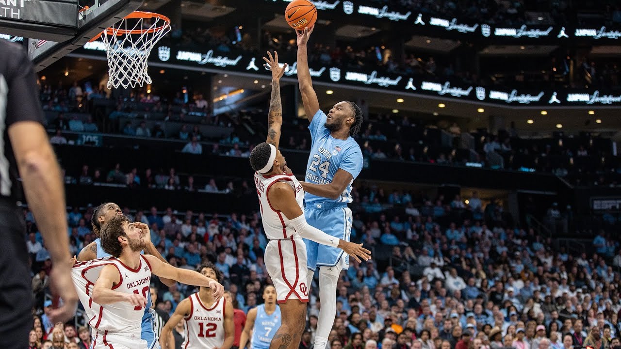 Video: Tar Heels Take Down No. 7 Oklahoma, 81-69 - Highlights