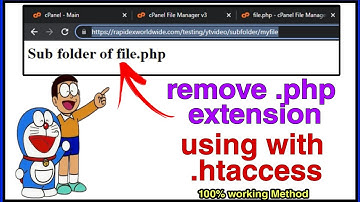 Remove .php extension of All PHP files with using .htaccess  || 100% working 2022