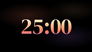 25 Minute Timer 🌙 Calm Wind Down Countdown · 3 2 1 GO Start