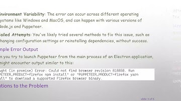 Resolving the Could not find browser revision Error when using Puppeteer with Electron