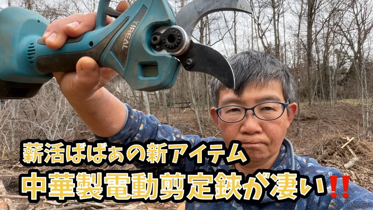 Firewood Baba's new item, the Chinese-made electric pruning shears