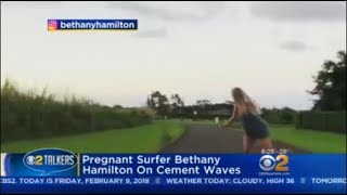Famous Pregnant Surfer Bethany Hamilton On Cement Waves Net Worth