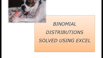 Binomial Distribution on Excel