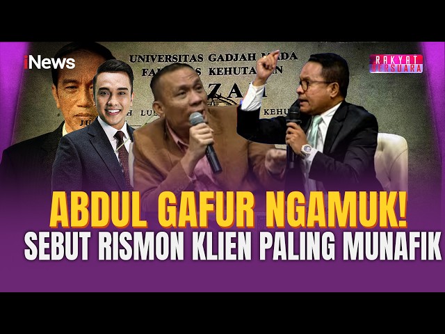 ABDUL GAFUR NAIK PITAM! Sebut Rismon Sianipar Klien Paling Munafik | Rakyat Bersuara