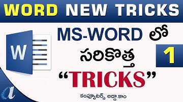 Ms-Word New Tricks in Telugu || Line Styles with Shortcuts || computersadda.com