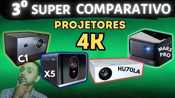 4K FIGHT 💪 SUPER COMPARATIVO DE PROJETORES - Formovie X5, Dangbei Mars Pro, LG HU70LA e Viddà C1