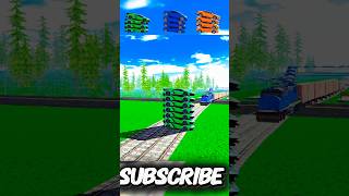 NEW TRAIN VS CAR 🚗 TOWER 🗼 CHALLENGE | VIDEO | INDIAN BIKE DRIVING 3D GAME 🎮