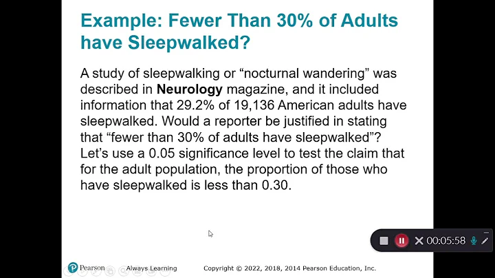 8-2 Testing a Claim about a Population Proportion (STA2023 Online)