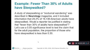 8-2 Testing a Claim about a Population Proportion (STA2023 Online)