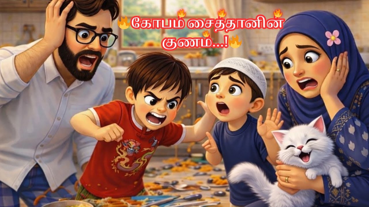 கோபத்தை கட்டுப்படுத்த கற்றுக் கொண்ட அமீன் 💖#islamicstoriestamil