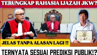 Heboh Rahasia Ijazah Jkw Terungkapjkw Didesek  Tunjukkan Ternyata Hasilnya Sesuai Prediksi
