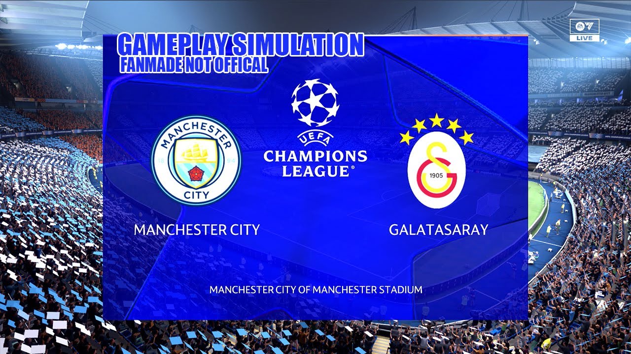 Manchester City vs Galatasaray | Gameplay Simulation | Fan-Made | Not Official