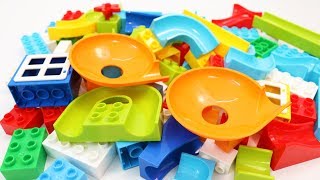 Play with building blocks and marble run construction toys.subscribe
so you don't miss our new toy videos.