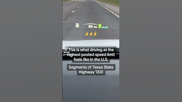 What’s it like driving at the highest posted speed limit in the U.S.? #speedlimit #highest #driving