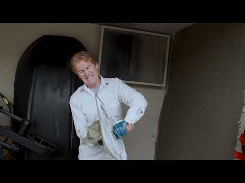 How To Stucco walls Fast and Easy in One Hour, Apply stucco to a removed door area