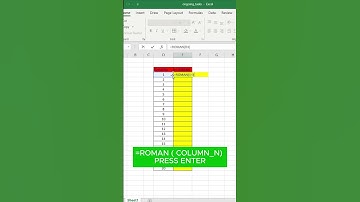 Roman function in Excel exceltips #exceltips #exeltriks #msoffice #elearning #education