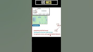 Geodatabases or Spatial databases of ESRI in HINDI URDU #GIS #SHORTS
