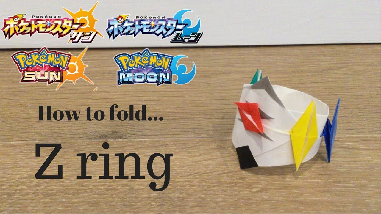 Pokemon Learn How To Fold A Pokemon Z Ring ポケモン 簡単 ポケモンｚリング 折り方作り方