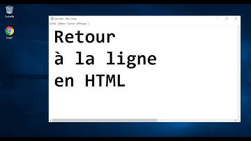 04 - Retour à la ligne en HTML