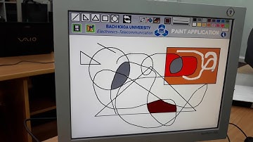 Paint application on FPGA using DE2 board with PS2 Mouse and VGA