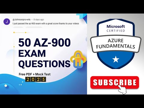 AZ-900 Certification Unlocked (2025): 50 Questions + Free PDF &amp; Mock Test