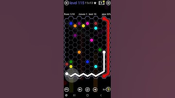 How To Solve Flow Free Hexes Hextangle Pack Level 115 11x13 Board Walk Through Solution Walkthrough