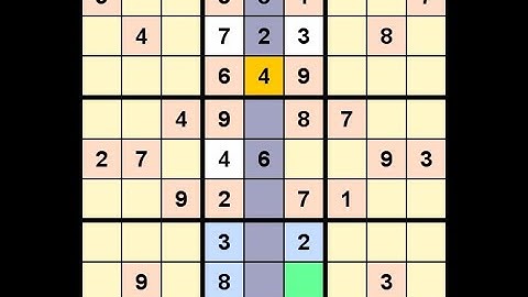 How to Solve Los Angeles Times Sudoku Impossible November 15, 2020 - XY-Wing