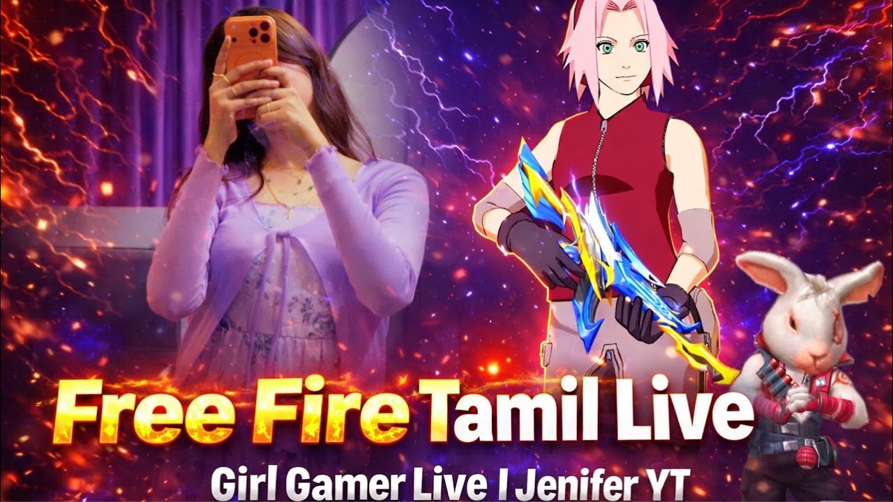 🛑LIVE Free Fire Tamil Rank Push 🔥 Intense Rank Match Live | Jenifer YT ...