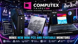 Minix New ER939-AI Pro, Z150-0dB, ER939-AI Ultra Mini-PCs And Portable Monitors At Computex 2026