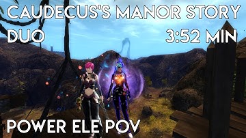 Gw2 [qT] CM (Story) Duo Record 3:52 min | Power Ele PoV