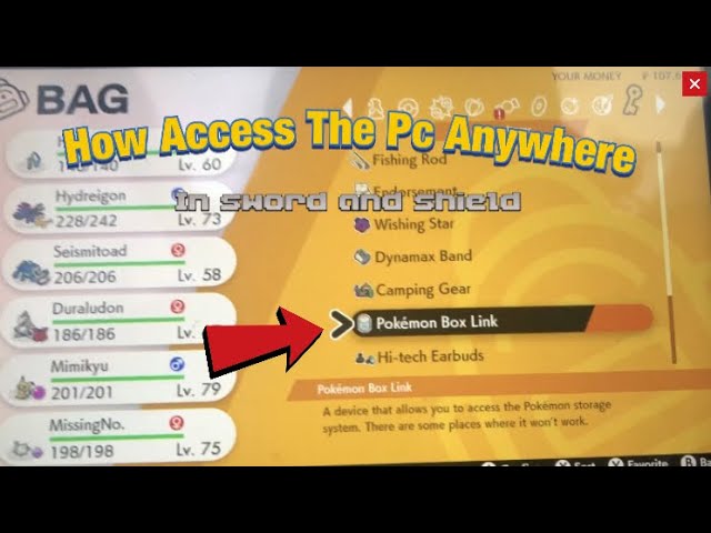 How to use the PC Box Link in Pokémon Sword and Shield - Dot Esports