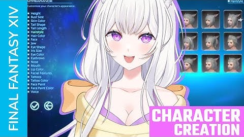 FFXIV Character Creation: Creating My Vtuber Model in Final Fantasy XIV!