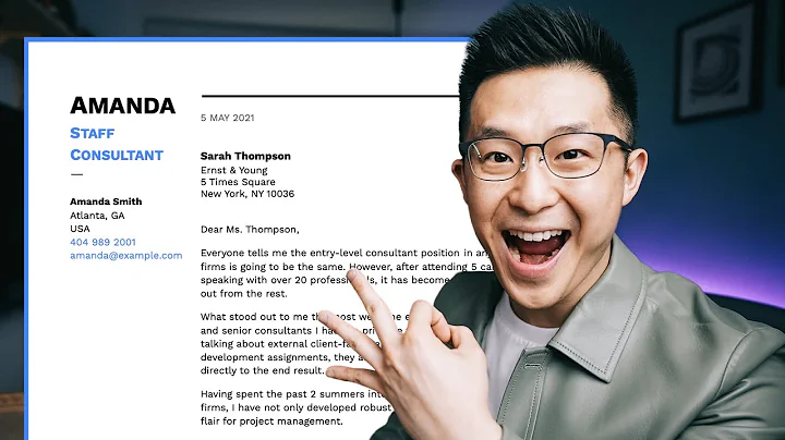Write an Amazing Cover Letter: 3 Golden Rules (Tem...