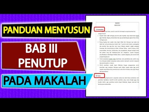 Video: Cara Merancang Penutup