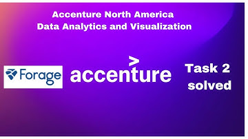 Accenture North America Data Analytics & Visualization TASK 2 #DataAnalytics #Accenture  #Forage