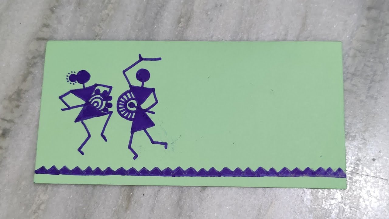 How to decorate a handmade envelope | easy method | gift envelope making