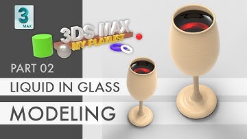 3ds max modeling | Liquid in glass | 3Ds max in Hindi