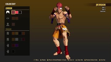 FATAL FURY: City of the Wolves - Color Edit Mode Formula - Preecha for Joe Higashi