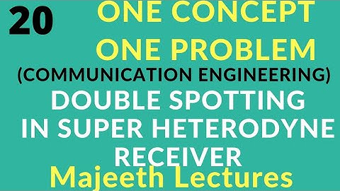 Double Spotting in Super Hetrodyne Receiver-OCOP20- TRB ECE